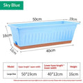Rectangle Plastic Window Box Planter with Drainage – 50cm Window Box Planter Axl A4