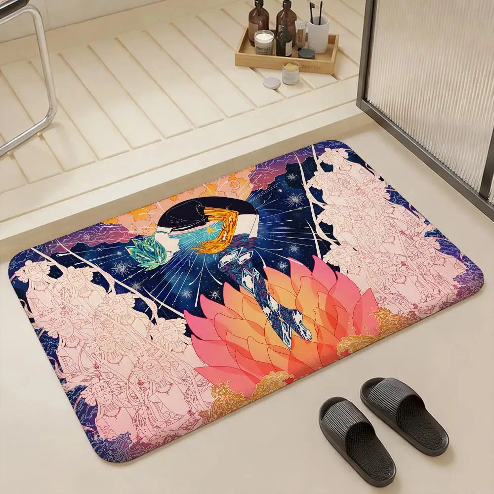 Land of the Lustrous Anime Flannel Floor Mat – Non-Slip Rug Anime Floor Mat Axl