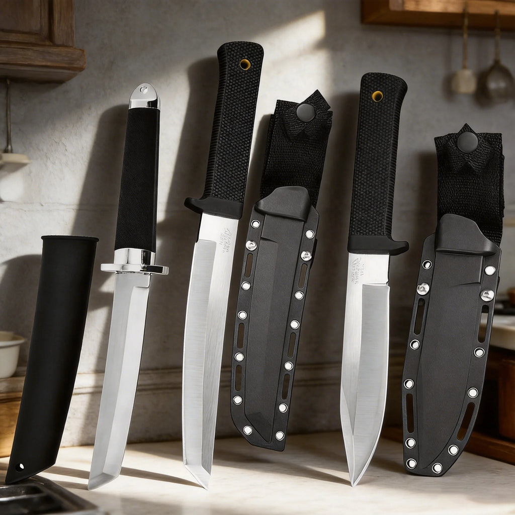 Japanese Stainless Steel Boning Knife Set – Non-Slip Handle Kitchen Knife Set Axl