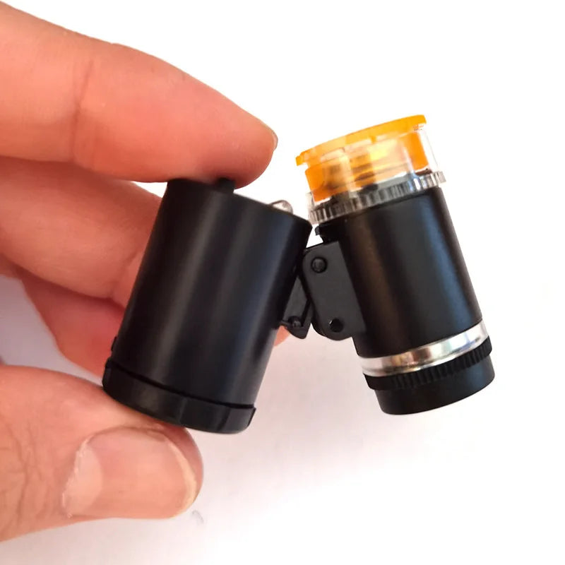 60X Mini LED UV Jeweller's Loupe – Portable Magnifying Glass Jeweller's Loupe Axl