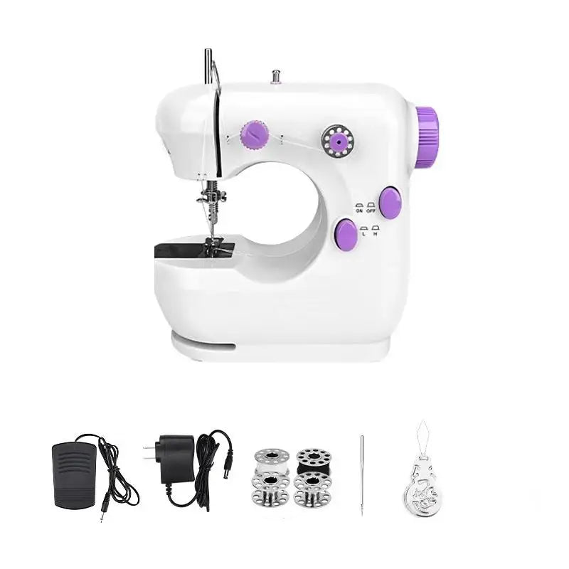 Portable Mini Electric Sewing Machine for Beginners – DIY Mini Sewing Machine Axl A
