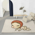 Soft Flannel Non-Slip Floor Mat – Pop Art Indoor Rug Flannel Floor Mat Axl White3 40x60cm