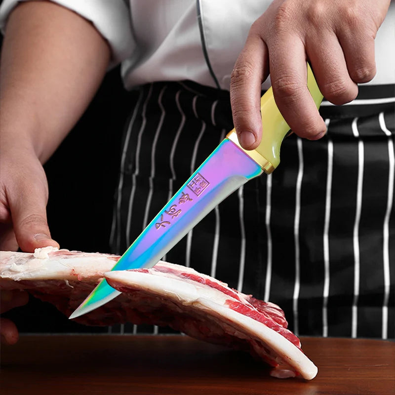 InLeung Stainless Steel Boning Knife – Forged Chef Kitchen Knife Kitchen Knife Axl
