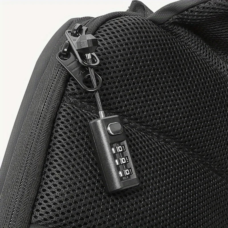 Mini 3-Digit Resettable Combination Padlock – Luggage & Backpack Combination Padlock Axl