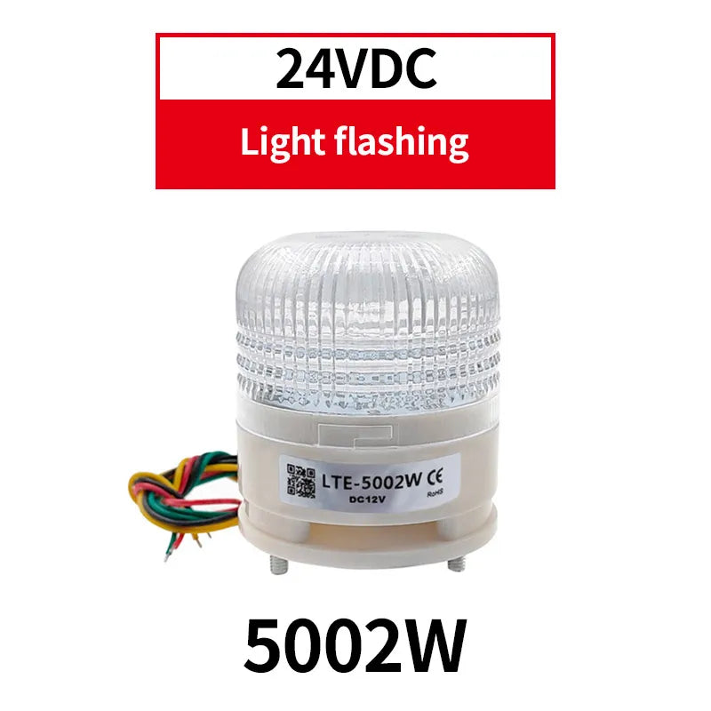 LTA5002 3-Color LED Strobe Warning Light 12V 24V 220V + Buzzer LED Signal Light Axl 5002W 24VDC