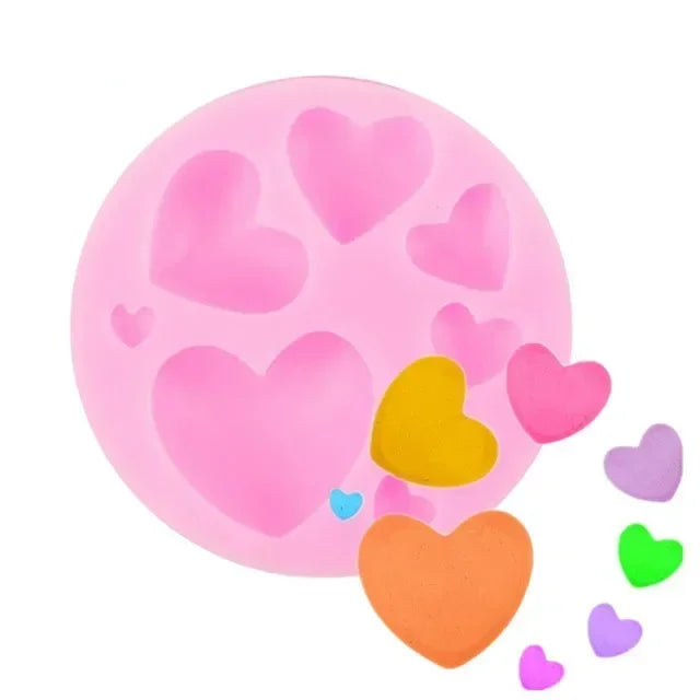 Heart Silicone Fondant Mold – DIY Chocolate & Cake Decorating Fondant Baking Mold Axl