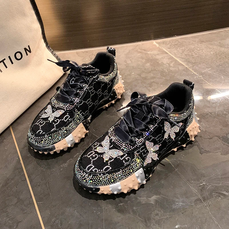 MCDV Women's Rhinestone Sneakers – Luxury Fashion Shoes Fashion Sneakers Axl black 40