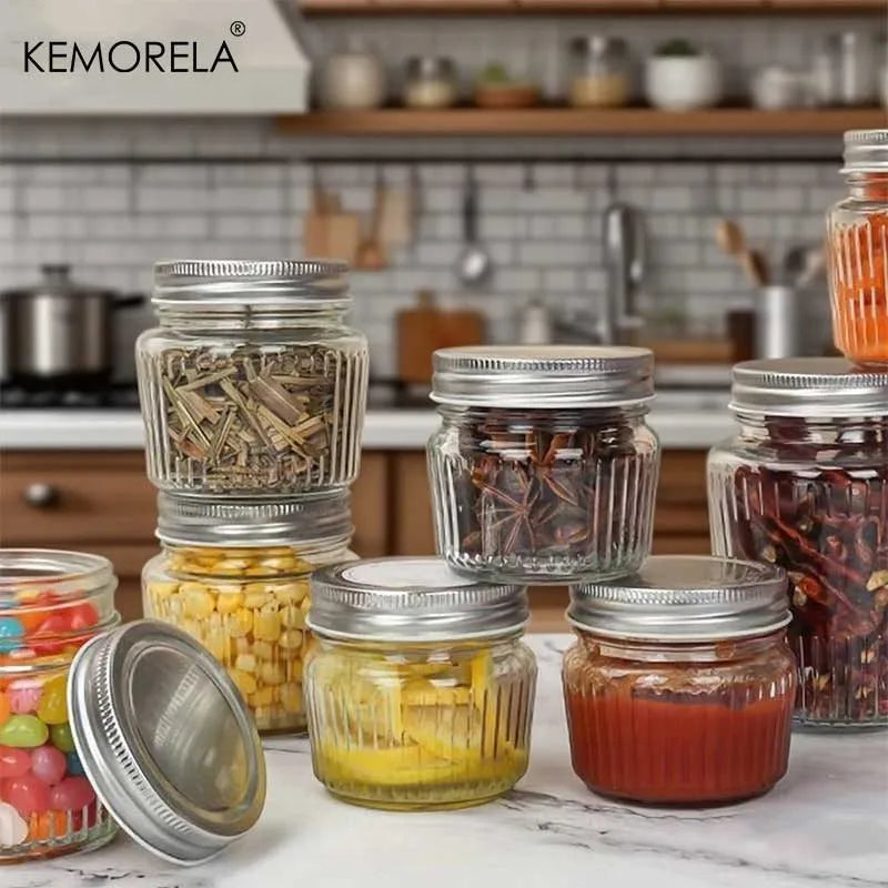 Airtight Glass Food Storage Jars – BPA-Free Kitchen Canisters Glass Storage Jars Axl