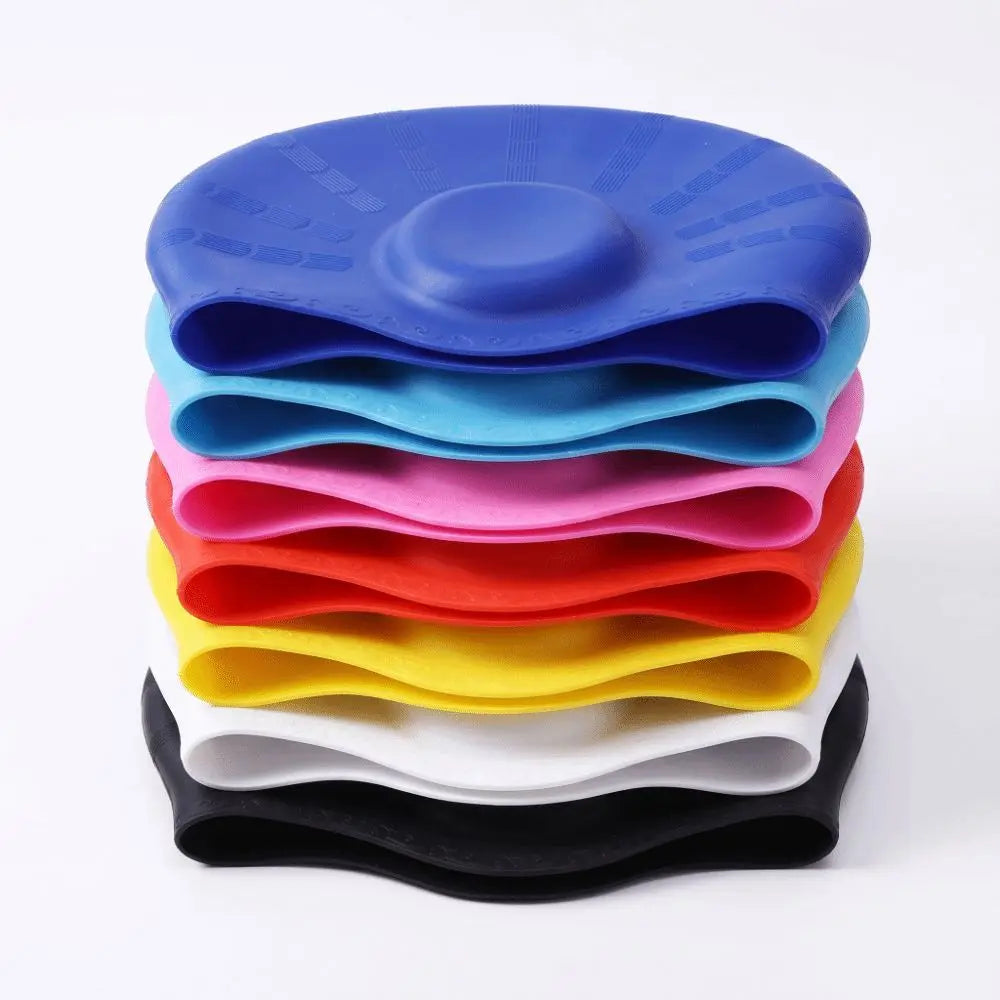 Silicone Swim Cap with Ear Pockets – Large Size, High Elasticity Silicone Swim Cap Axl