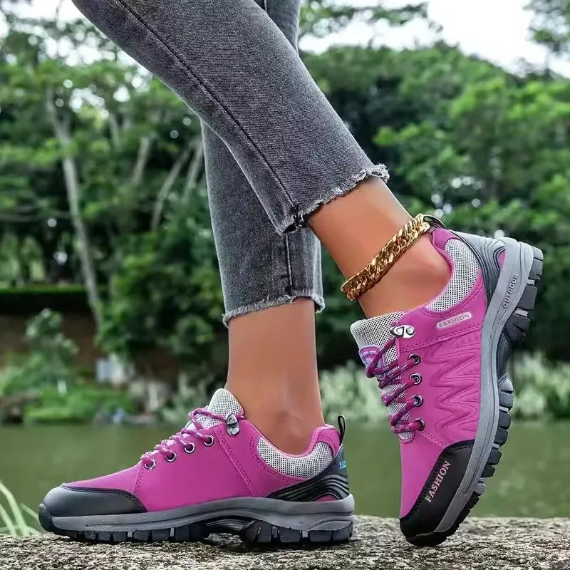 Women's Breathable Mesh Hiking Sneakers – Anti-Slip Outdoor Shoes Women's Hiking Sneakers Axl
