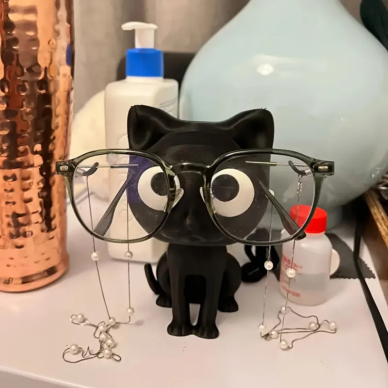 3D Printed Cat Glasses Holder – Desk Organizer & Home Decor Glasses Holder Axl