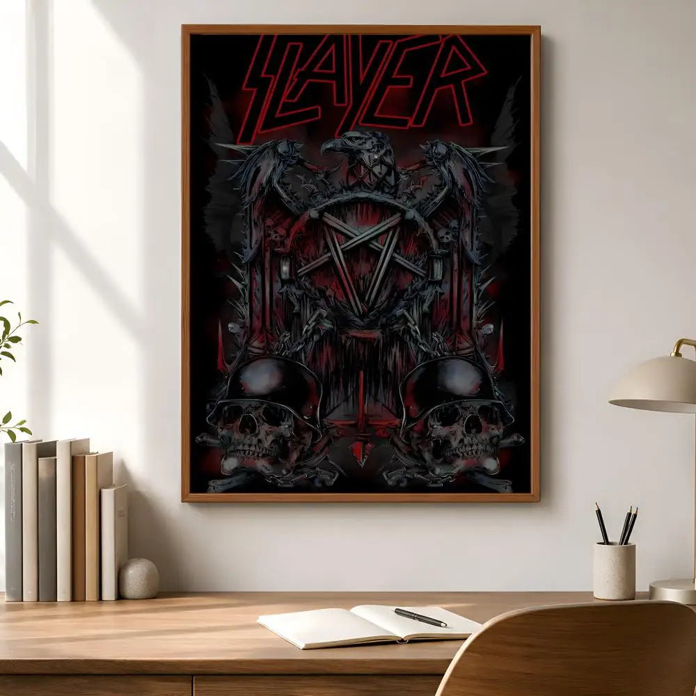Slayer Album Poster – Waterproof Self-Adhesive HD Wall Art Wall Art Poster Axl