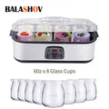 BALASHOV Automatic Yogurt Maker – 8-Jar Ice Cream & Pudding Yogurt Maker Axl EU