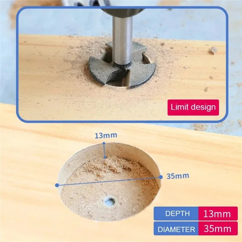 35mm Carbide Forstner Drill Bit – Hinge Hole Opener Tool Forstner Drill Bit Axl