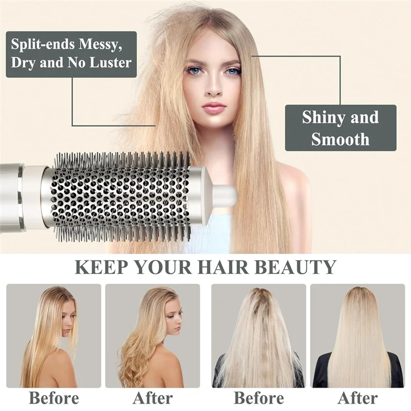 Round Brush Attachment for Shark FlexStyle | Hair Volumizer Hair Styling Attachment Axl