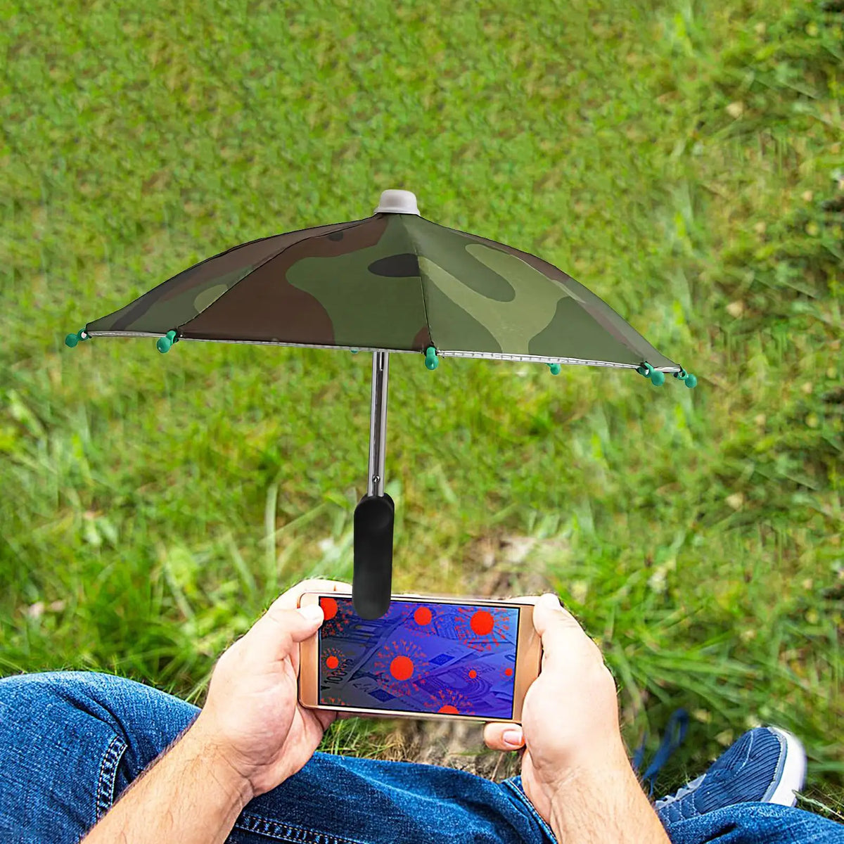 Phone Umbrella Sunshade Clip – UV & Glare Shield for Outdoors Phone Sunshade Clip Axl