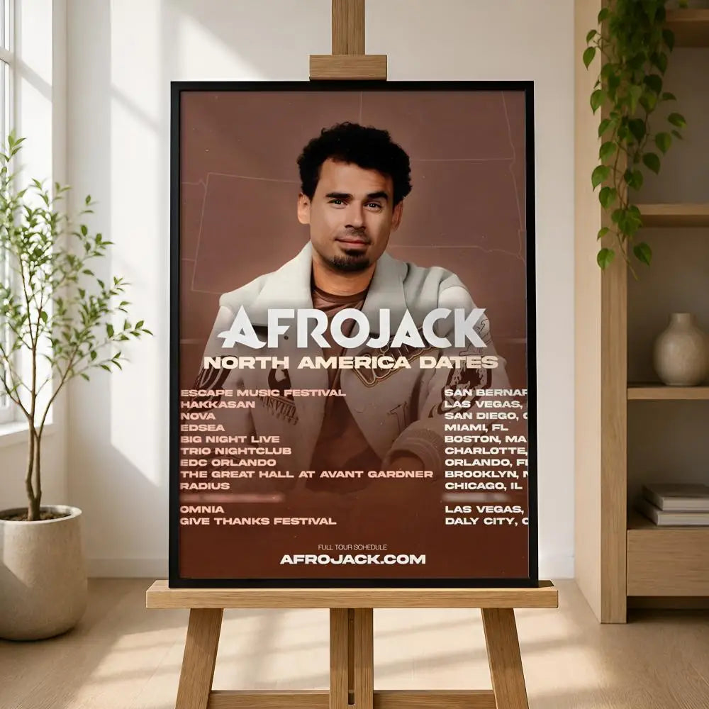 Afrojack Waterproof PVC Wall Poster – Peel-and-Stick HD Art Wall Art Poster Axl