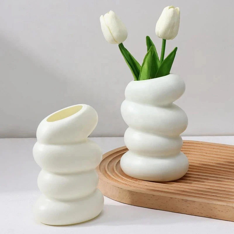 Plastic Spiral Vase – Nordic Creative Flower & Home Decor Decorative Vase Axl
