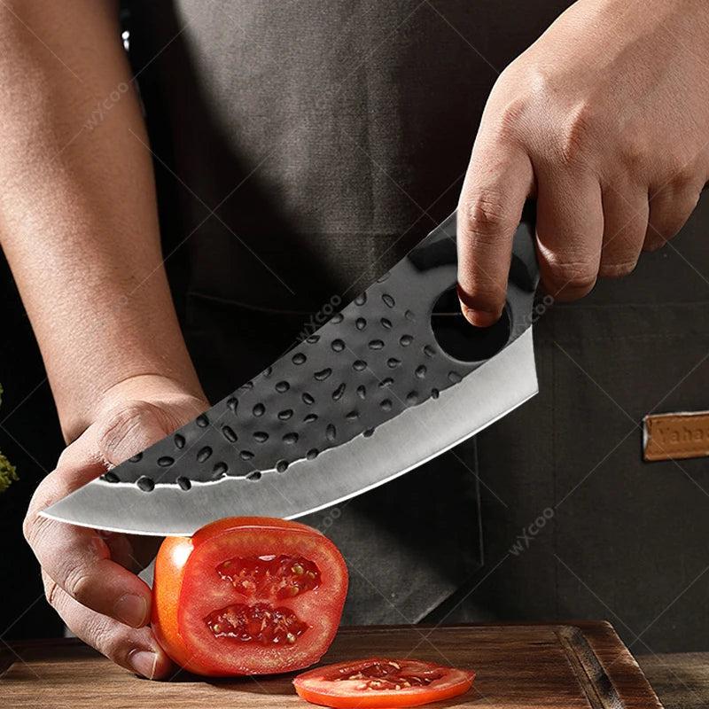 WXCOO Stainless Steel Meat Cleaver & Chef Knife Set Kitchen Knife Set Axl