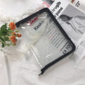 Glitter Transparent Zipper File Bag A4 A5 Stationery Organizer Zipper File Organizer Axl BK