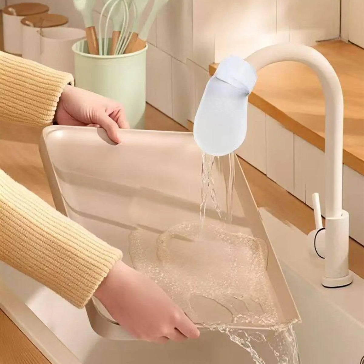 Cotton Faucet Filter Bags 30-Pack – Splash-Proof with Strap Faucet Filter Bag Axl