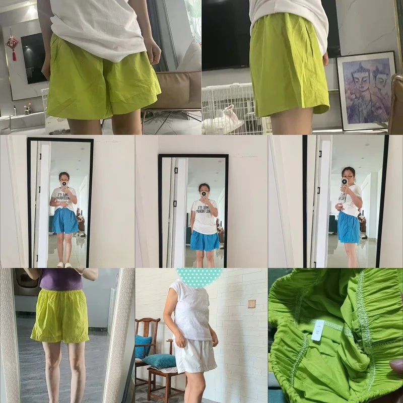 Women's Quick-Dry Wide Leg Beach Shorts – Elastic Waist S–2XL Women's Shorts Axl