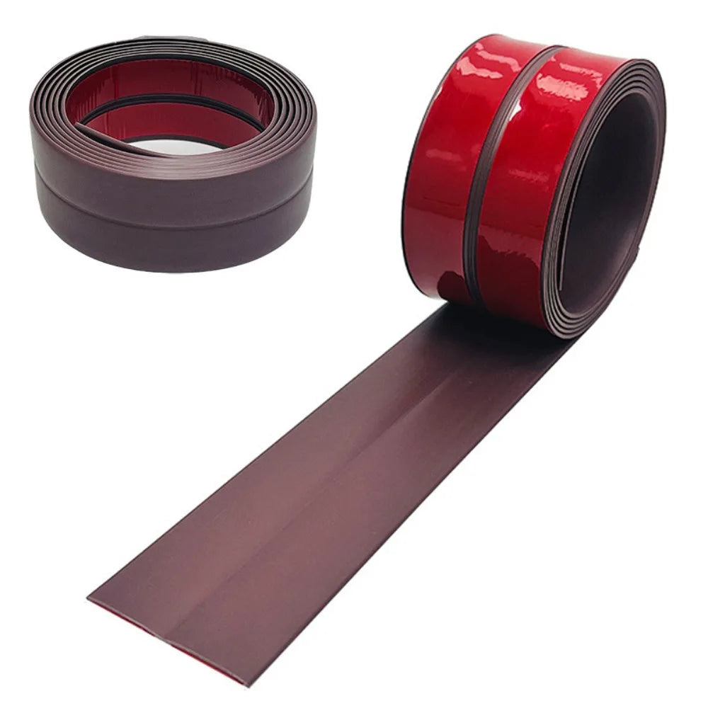 Flexible Self-Adhesive Corner Trim Strip – 3-in-1 Edge Guard Corner Trim Moulding Axl Coffee-6cm x 3m