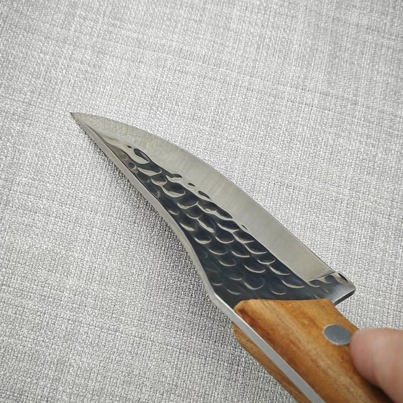 Handmade Forged Boning Knife – Full Tang Wood Handle | Kitchen Boning Knife Axl