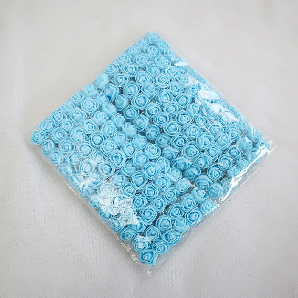 UV-Resistant Foam Rose Artificial Flowers 144 Pcs – DIY Décor Artificial Flower Heads Axl