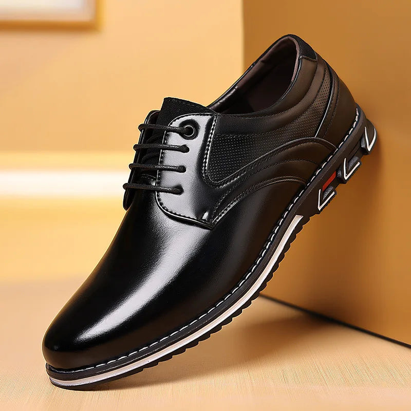 Men's Business Leather Loafers – Breathable Dress Shoes Men's Dress Loafers Axl