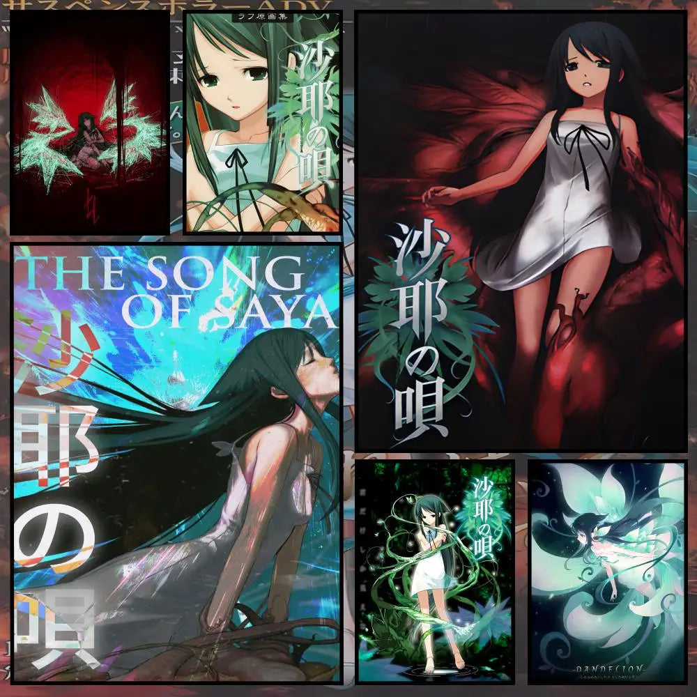 Song of Saya Wall Poster – Waterproof Peel & Stick PVC Art Game Art Poster Axl