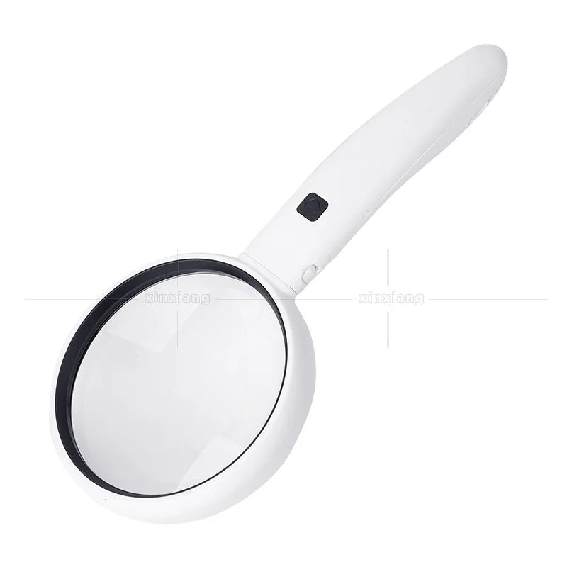 3-in-1 Folding LED Magnifying Glass – Interchangeable Handheld Loupe LED Magnifying Glass Axl