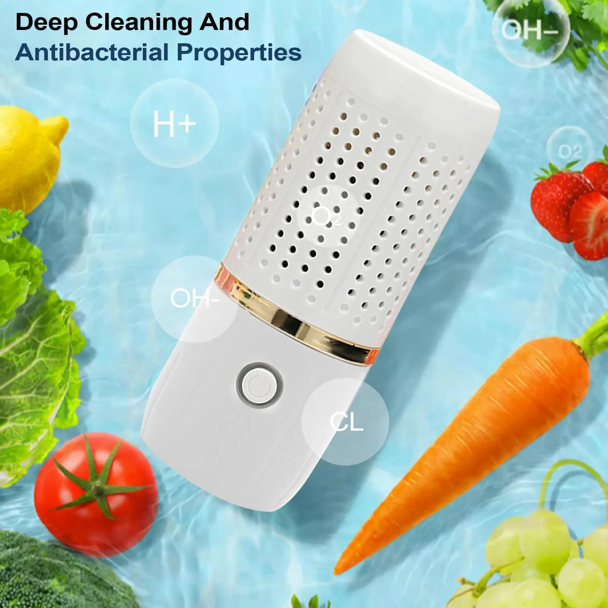 Cordless USB Fruit & Vegetable Cleaner | OH-Ion Food Purifier Food Purifier Axl