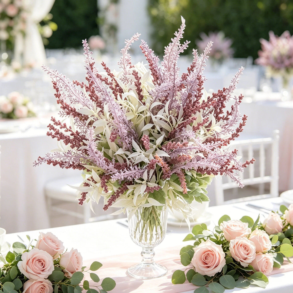 Artificial Lavender & Gypsophila Bouquet | Faux Flower Décor Artificial Flower Bouquet Axl