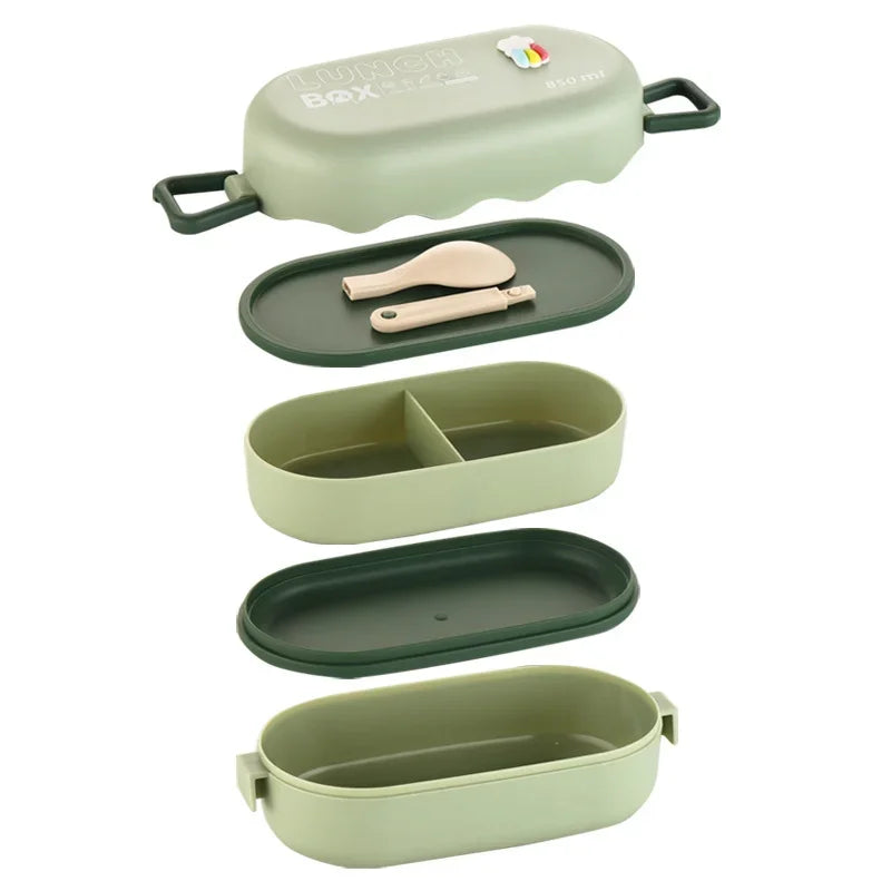 850ml Double-Layer Leak-Proof Bento Box | Microwavable Lunch Box Bento Lunch Box Axl
