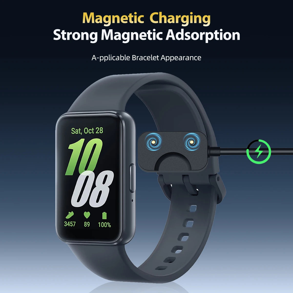 USB-C Charging Dock Cable for Samsung Galaxy Fit 3 R390 Smartband Charging Cable Axl