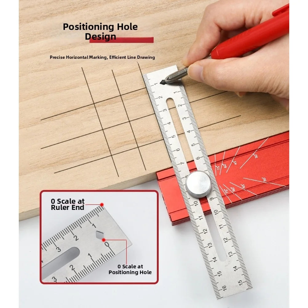 Folding Measuring Ruler – Angle Marking & Depth Gauge Tool Folding Measuring Ruler Axl