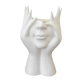 Abstract Human Face Desk Organizer – Pen & Makeup Brush Holder Desk Organizer Axl A