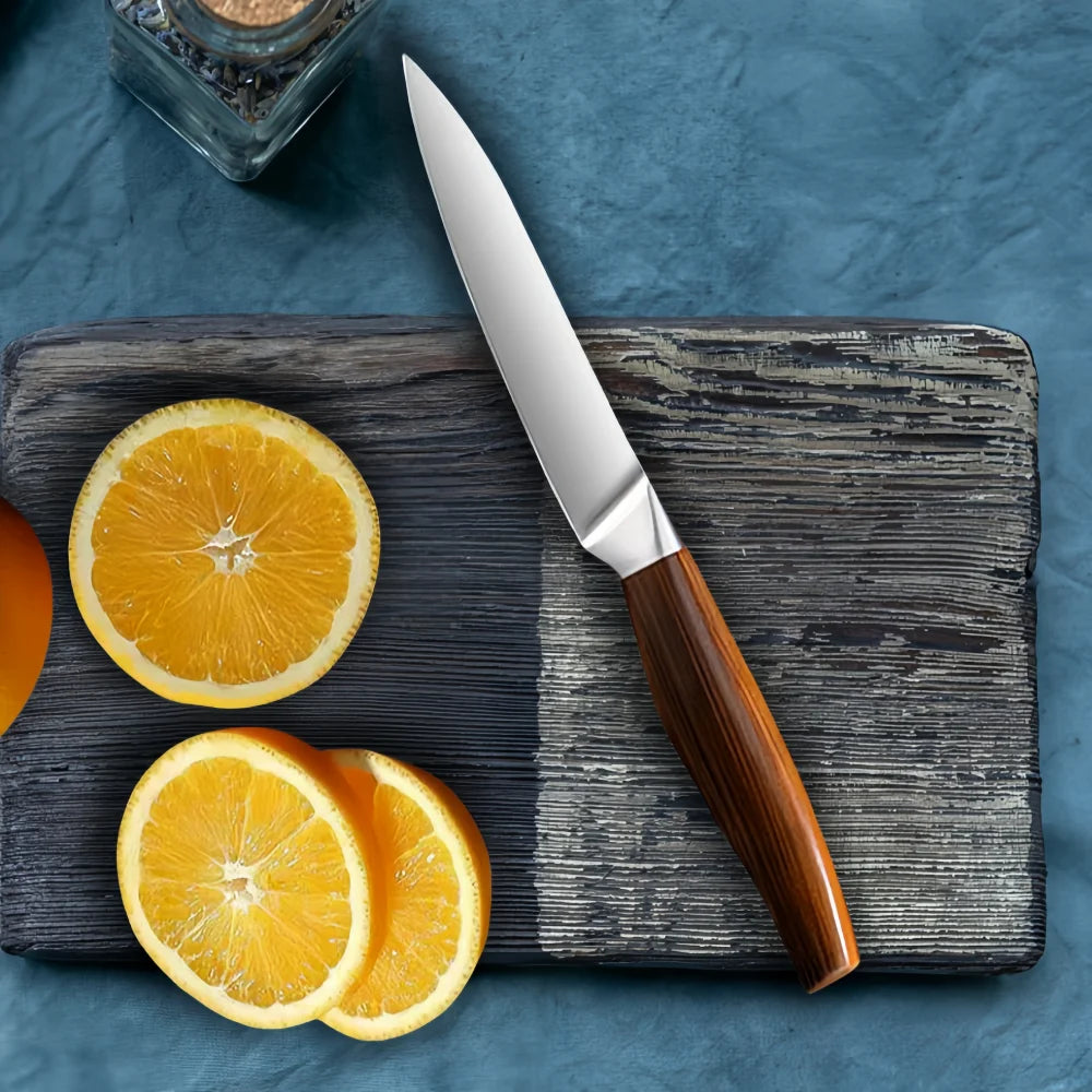 Japanese Kitchen Knife Set – Chef, Cleaver & Slicer + Sheath Kitchen Knife Set Axl
