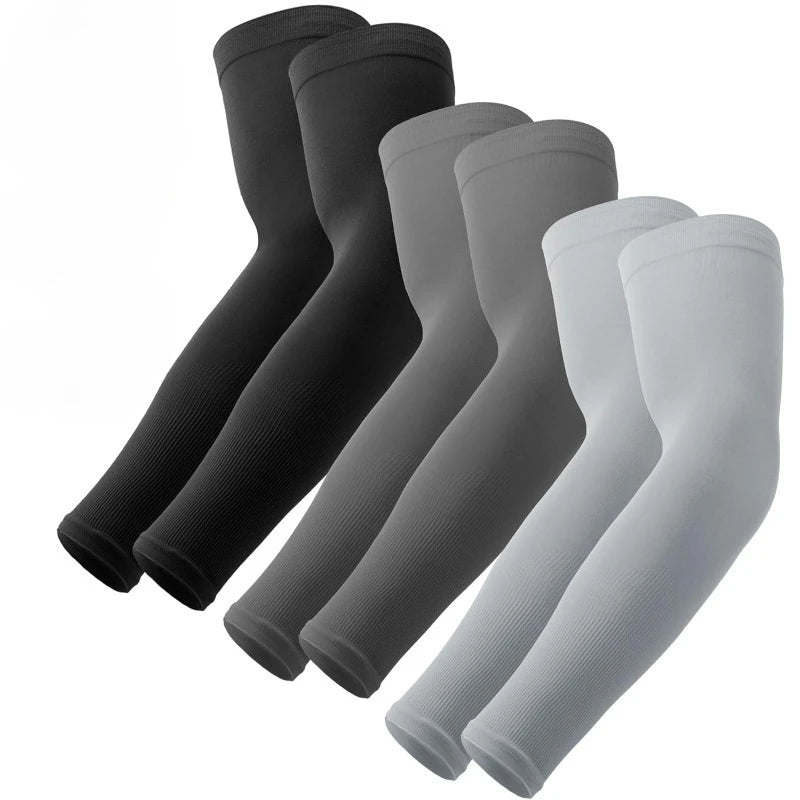 UPF 50+ Cooling Sun Arm Sleeves Set of 3 – Cycling & Running Sun Arm Sleeves Axl color mixing One Size