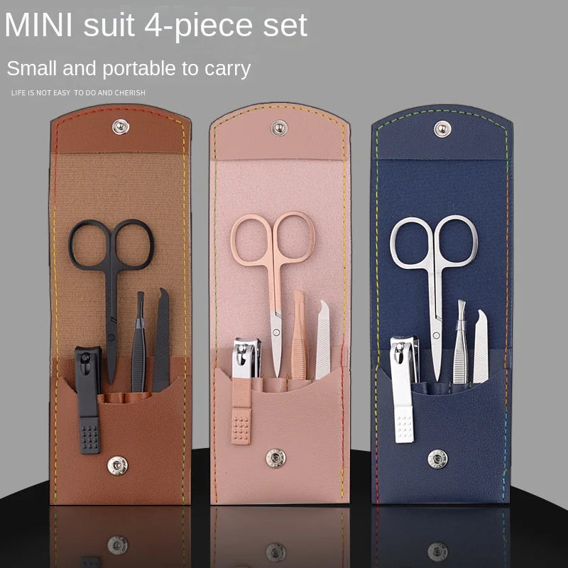 4-Piece Nail Clipper Set – Manicure & Pedicure Grooming Kit Nail Grooming Set Axl