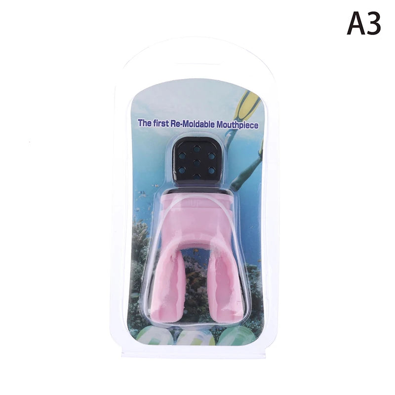 Silicone Scuba Snorkel Mouthpiece – Moldable Bite Regulator Diving Mouthpiece Axl A3
