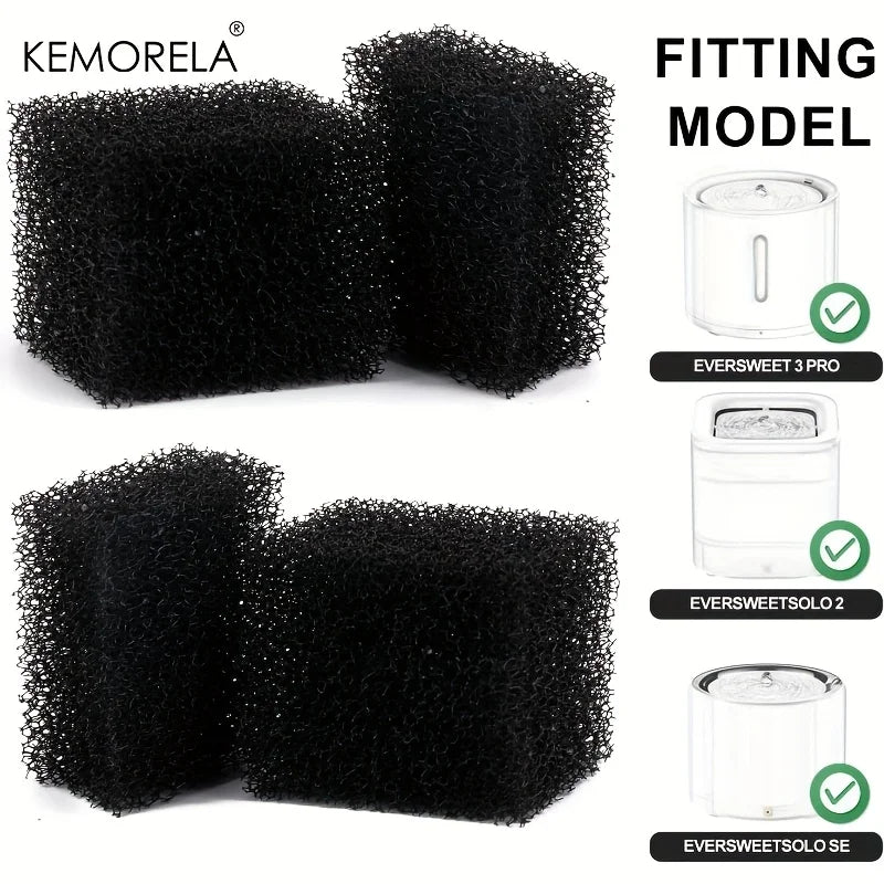 Kemorela Pet Fountain Foam Filter – Petkit Eversweet Compatible Pet Fountain Filter Axl