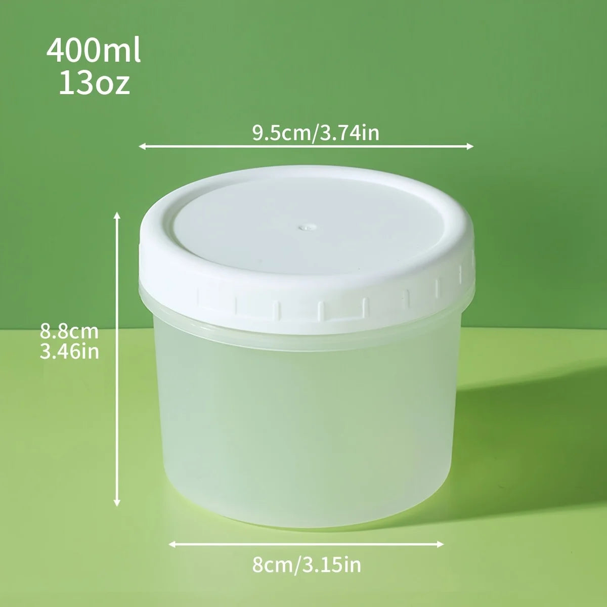 Yogurt Pudding Jars with Lids – 5-Pack 160ml/400ml Food Jars Food Storage Jars Axl
