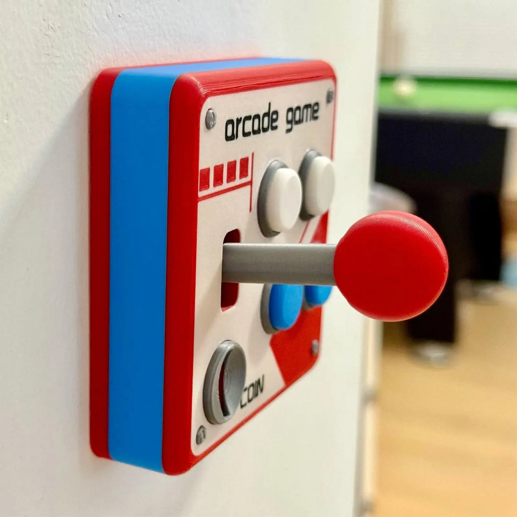 Retro Arcade Joystick 3D Printed Wall Plate Cover | Game Room Decor Wall Plate Cover Axl Default Title