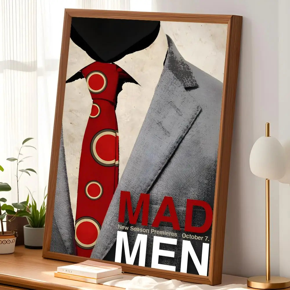 Mad Men TV Series Wall Poster – Self-Stick Waterproof HD Art Wall Art Poster Axl