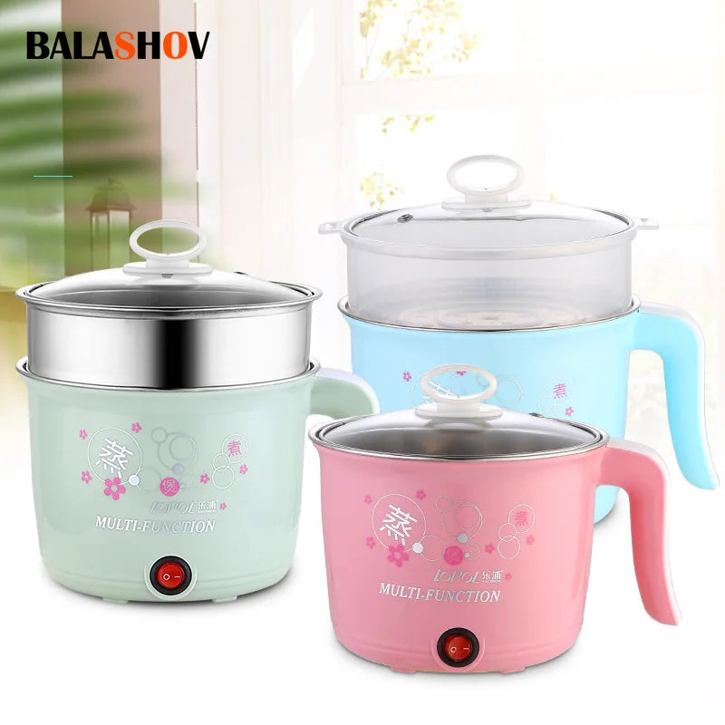 BALASHOV 1.8L Mini Electric Hot Pot & Rice Cooker for 1–2 People Electric Hot Pot Cooker Axl