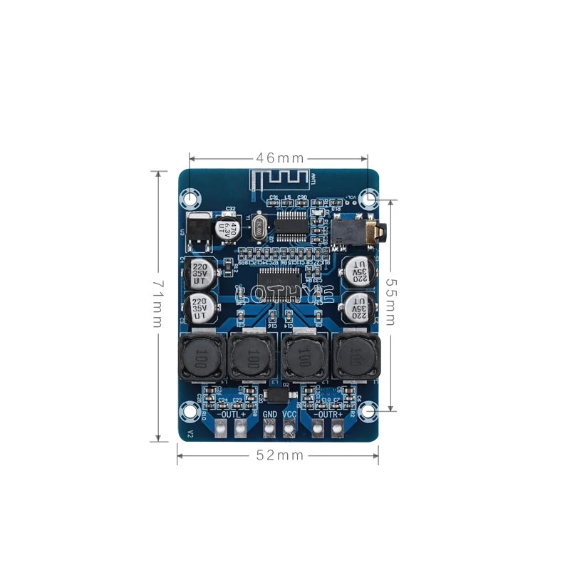 TPA3118 Bluetooth Stereo Amplifier Board 45W×2 | 12V–28V Digital Amplifier Board Axl