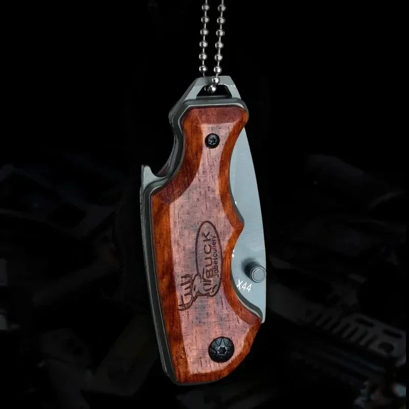 EDC Folding Pocket Knife – Stainless Steel & Wood Handle Folding Pocket Knife Axl
