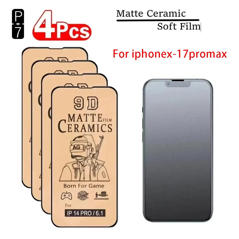 4-Pack Matte Ceramic Screen Protector for iPhone – ECUSIN Screen Protector Axl FOR iPhone13 4pcs